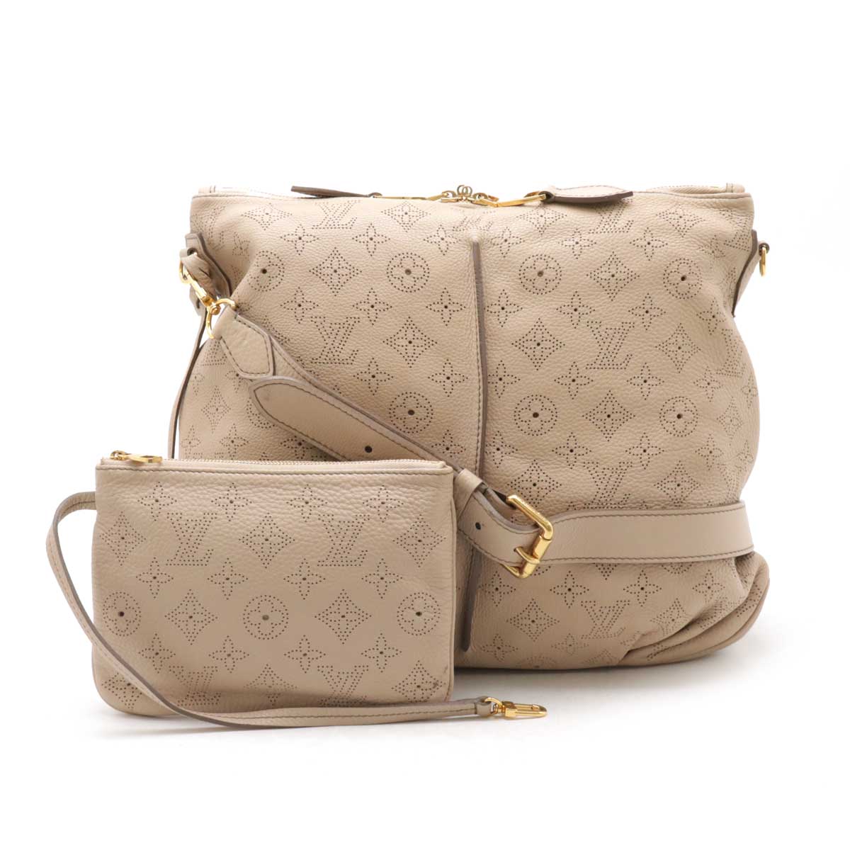 LOUIS VUITTON ルイ ヴィトン モノグラムマヒナ セレネMM ショルダーバッグ サーブル ベージュ  ゴールド金具 ショートショルダー欠品 M97141 楽天市場】LOUIS VUITTON ルイ ヴィトン モノグラムマヒナ セレネMM