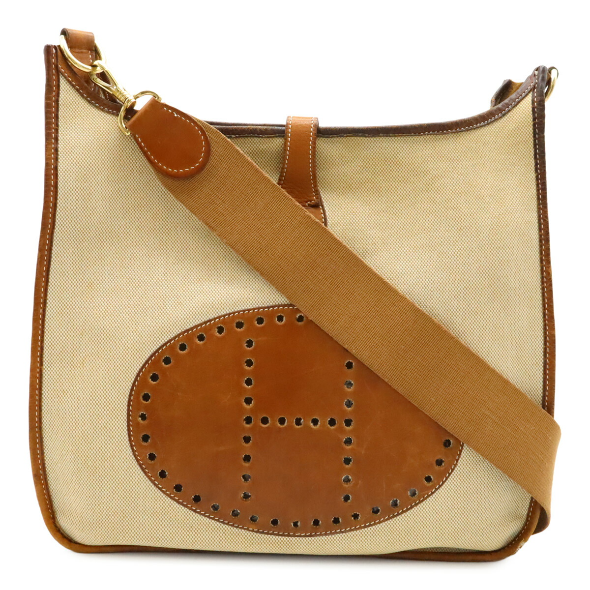 エルメス エヴリン 2PM ショルダーバッグ レザー □I 刻印 ブラウン HERMES エルメス エブリン Y刻印 ショルダーバッグ ブラウン レザー