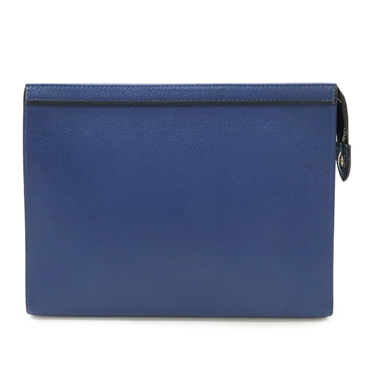 LOUIS VUITTON ルイ ヴィトン 引き分けガ ポシェット ヴォワヤージュMM 2塁手御徒面子 クラッチペダル御徒面子 なめし革 青緑色 青 青色 M30575 【中古】