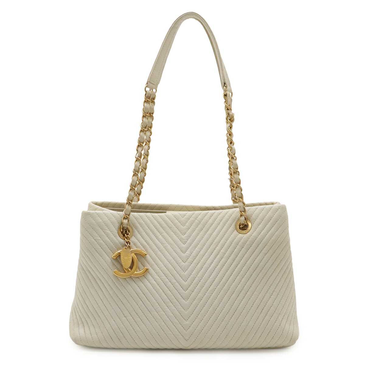 楽天市場】【バッグ】CHANEL シャネル Vステッチ シェブロン トート