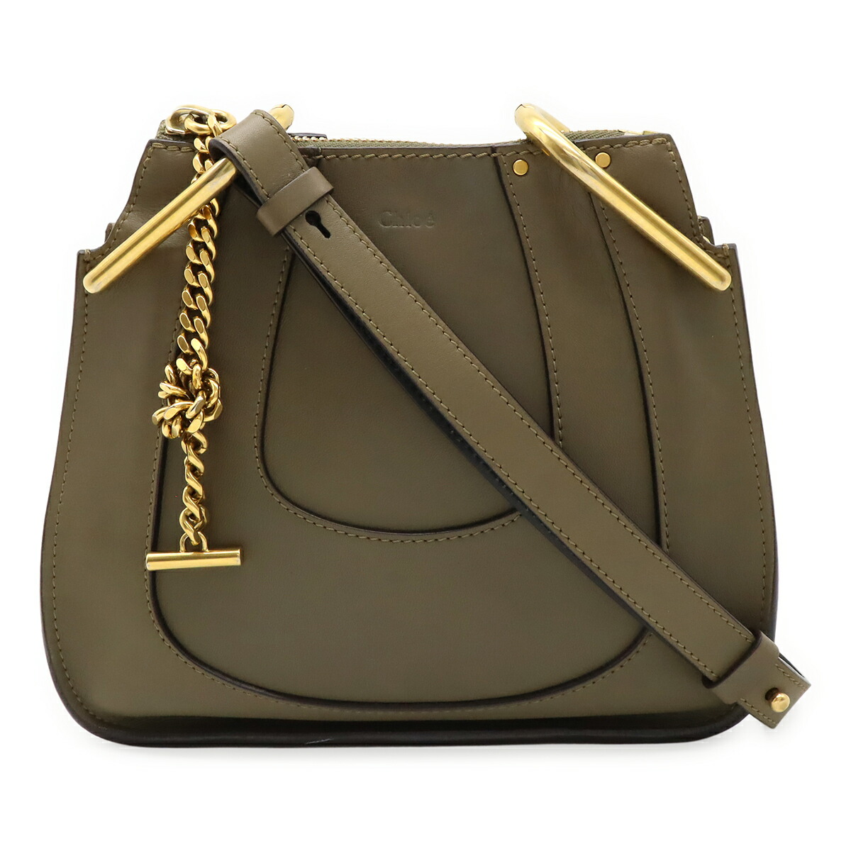 Chloe　クロエ　パディントン　ボウリングバッグ ダークブラウン Chloe - 美品 Chloe クロエ パディントン ハンドバッグ レザー