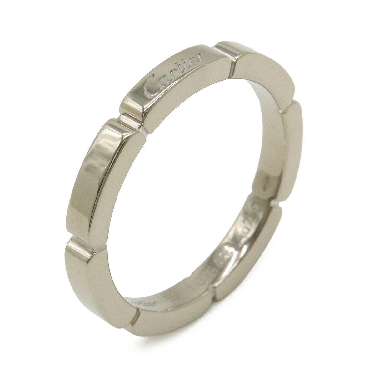 Cartier カルティエ マイヨン パンテール ウェディング リング 指輪 K18WG 750WG ホワイトゴールド #55 14.5号 CRB4083555 【中古】