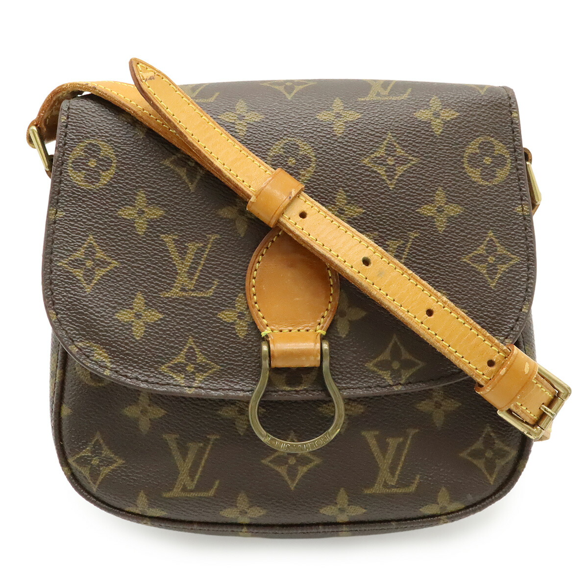 LOUIS VUITTON ルイ ヴィトン モノグラム サンクルーMM サンクルー18 ショルダーバッグ ポシェット 曲がった掛け M51243 【中古】