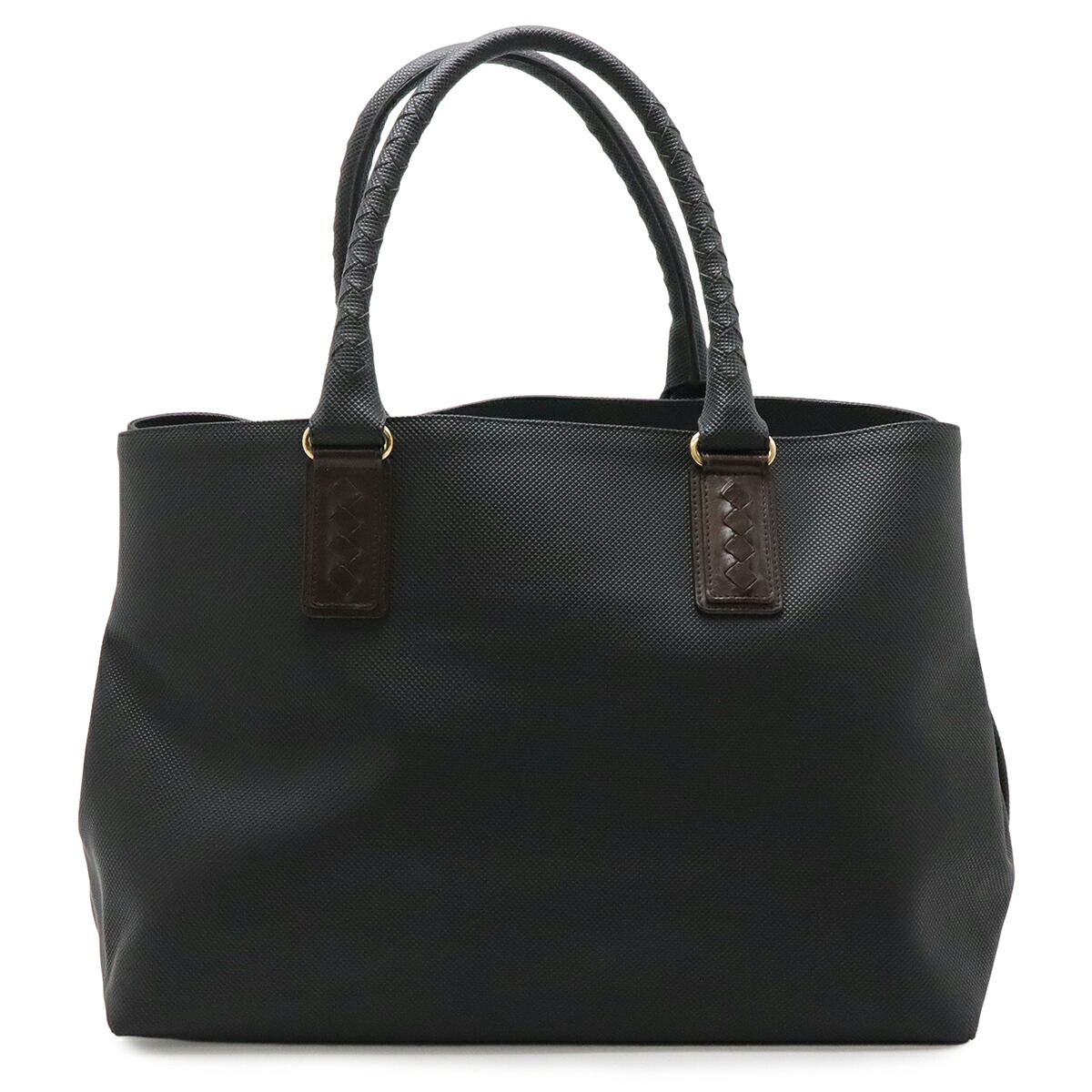 BOTTEGA VENETA ボッテガ ヴェネタ ボッテガベネタ マルコポーロ トートバッグ ショルダーバッグ PVC レザー ブラック 黒 ブラウン 茶 37404 【中古】｜ブルーミン／森田質店