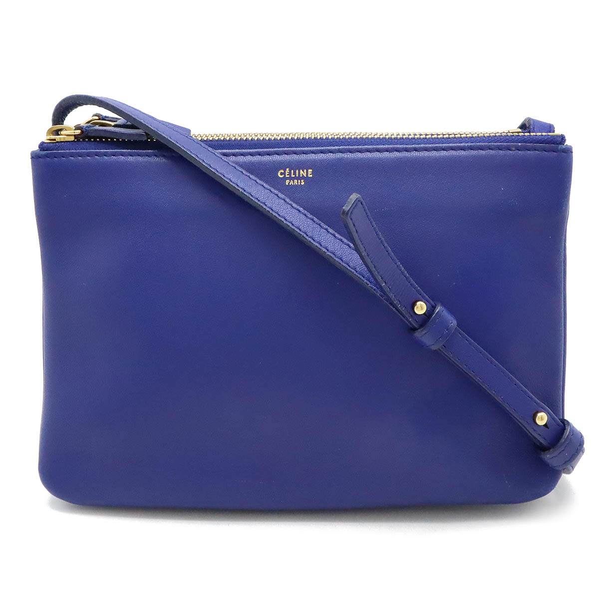 セリーヌ ラムスキン トリオ ショルダーバッグ 171453 CELINE セリーヌ トリオ ラージ ショルダーバッグ 171453 黒