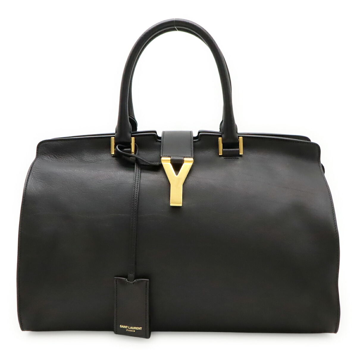 【良品】YvessaintLaurent カバスシック ハンドバッグ ブラウン イヴサンローラン カバスシックハンドバッグ サンローラン ブラウン