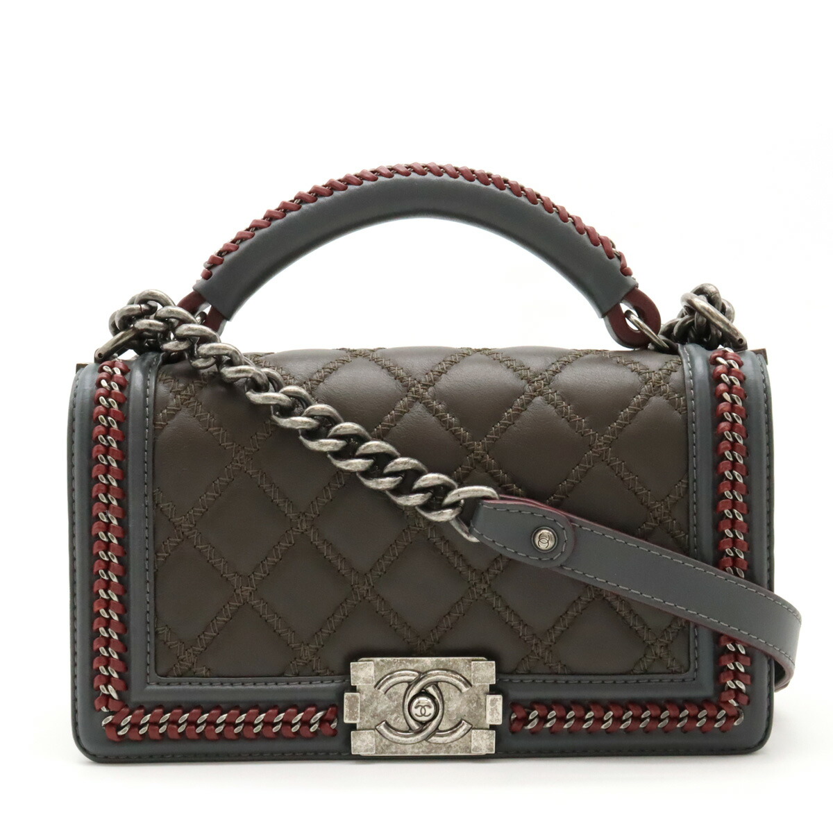 楽天市場】CHANEL シャネル ボーイシャネル トップハンドル