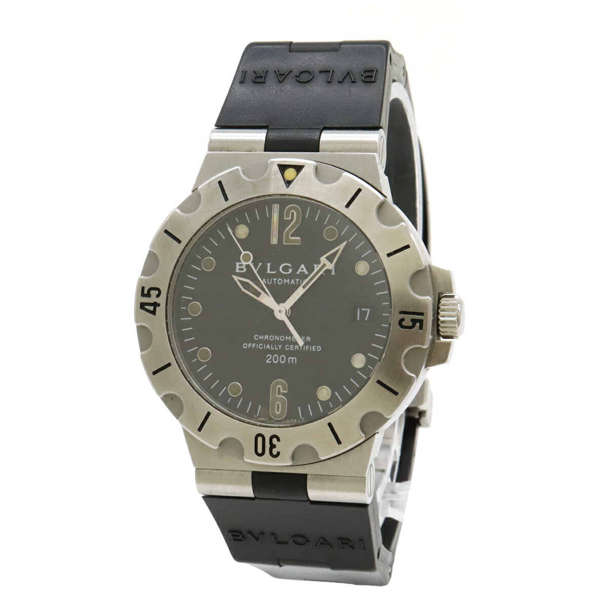 BVLGARI ディアゴノ スクーバ デイト メンズ 不動