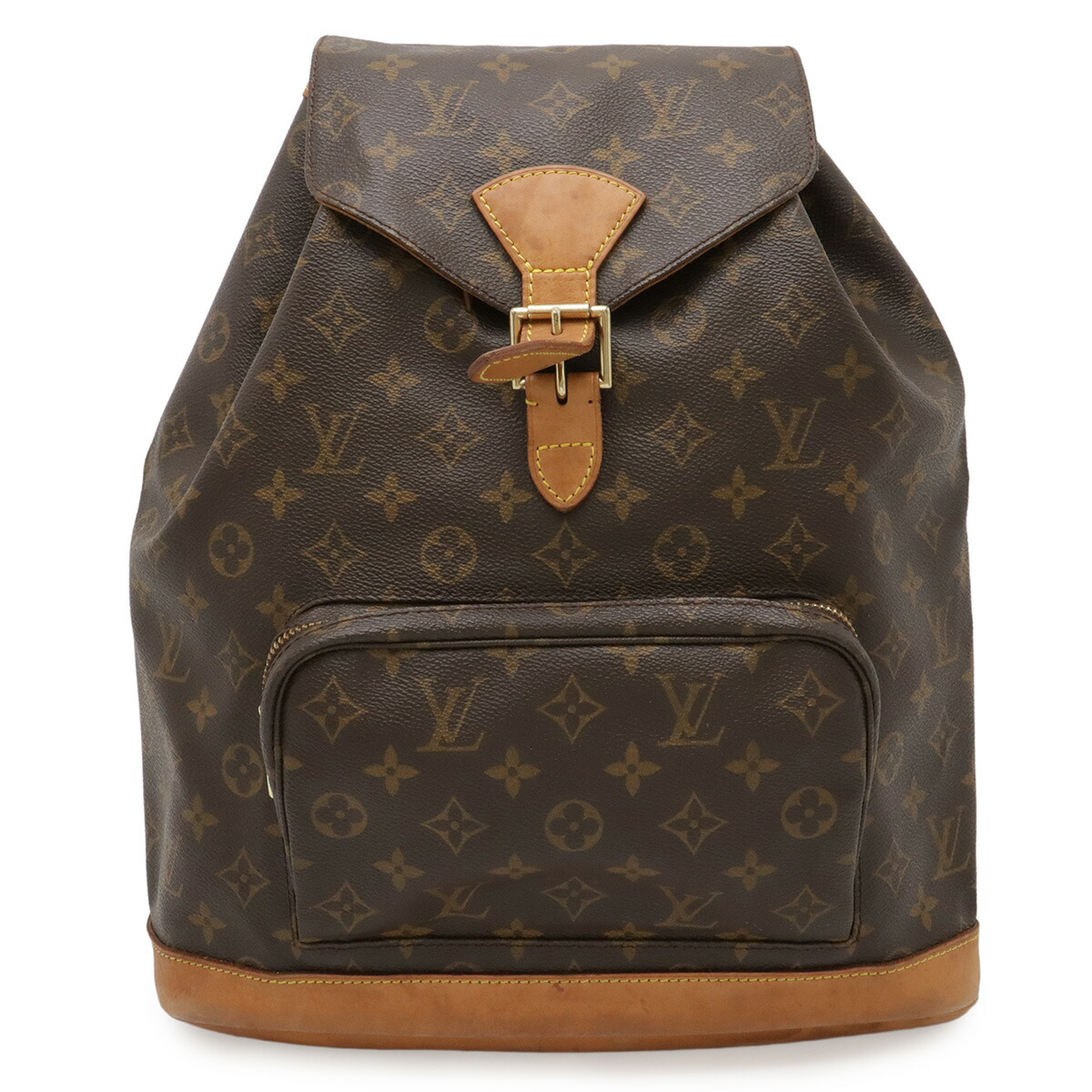LOUIS VUITTON ルイ ヴィトン モノグラム モン掏摸GM 背嚢 御徒面子容器に並べる ショルダーバッグ M51135 【中古】
