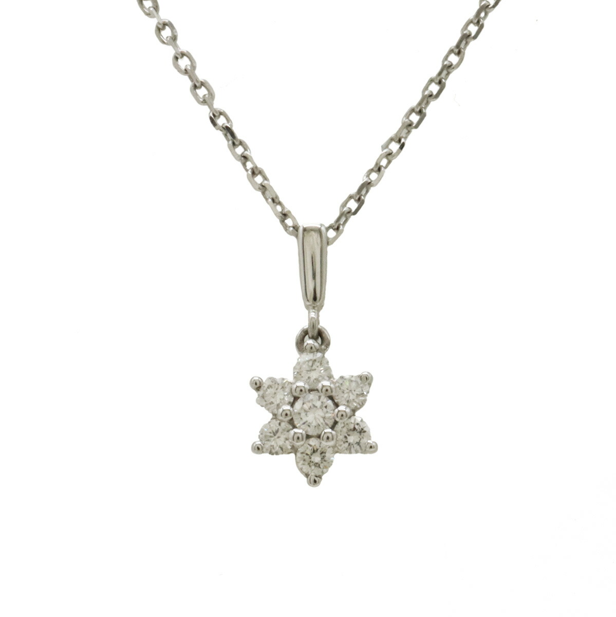 MIKIMOTO　ミキモト　 フラワー極上良質天然ダイヤネックレス　K18WG 楽天市場】MIKIMOTO ミキモト ダイヤフラワー ネックレス