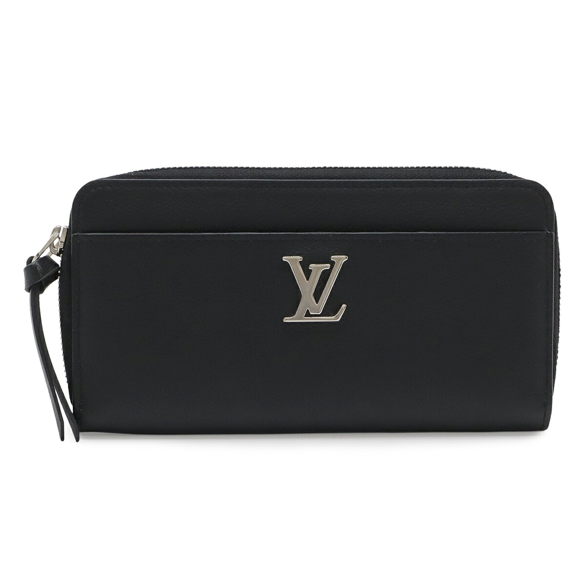 LOUIS VUITTON ルイ ヴィトン ジッピー ロックミー ロゴ ラウンドファスナー 長財布 カーフレザー ノワール 黒 ブラック シルバー金具 M62622 【中古】