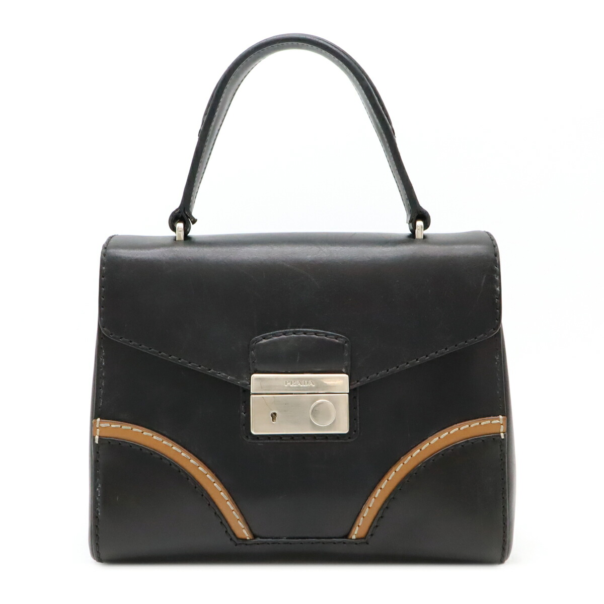 楽天市場】PRADA （プラダ） バックル ラージ レザー