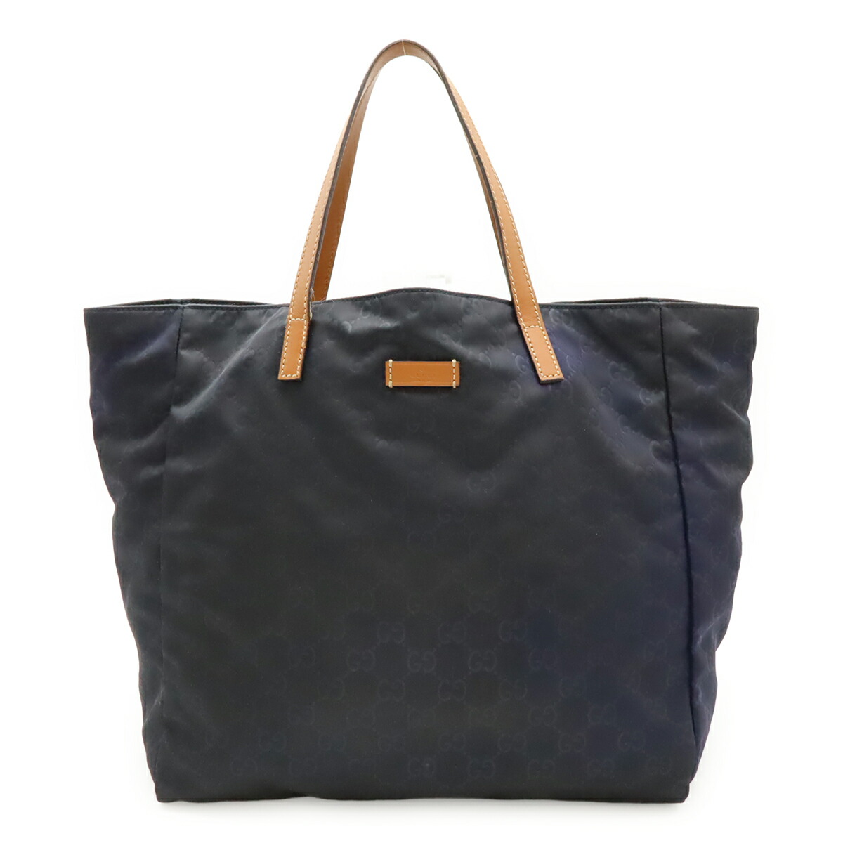 極美品 GUCCI グッチ ナイロン GG レザー ハンドバッグ ブラック 12580180_1.jpg