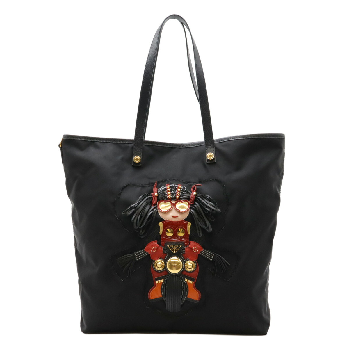 極 美品 プラダ ロボット レザー ナイロン 2way トートバッグ ブラック 楽天市場】PRADA プラダ トートバッグ ショルダーバッグ