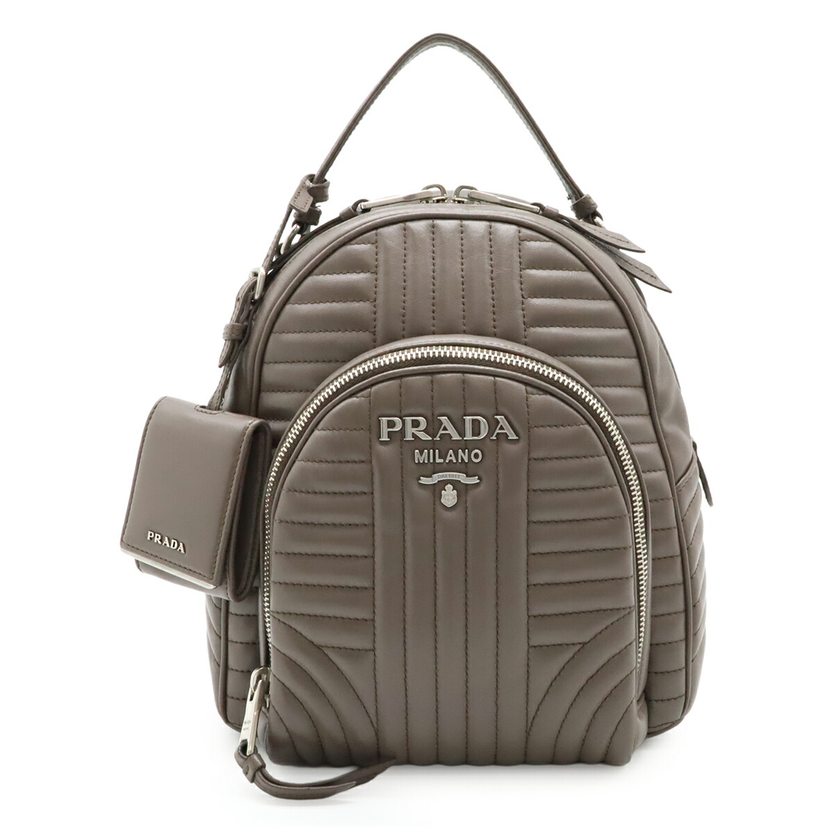 プラダ キルティングミニリュック シルバー金具　　美品 プラダ キルティングミニリュック シルバー金具 美品 楽天市場