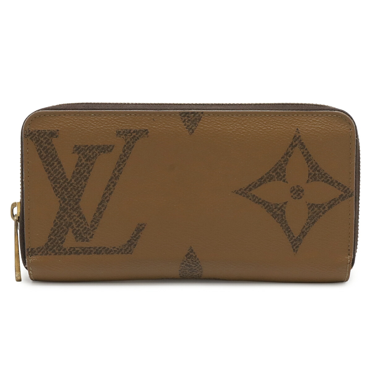 LOUIS VUITTON ルイ ヴィトン モノグラムジャイアントリバース ジッピーウォレット ラウンドジッパー 長紙入れ M69353 【中古】
