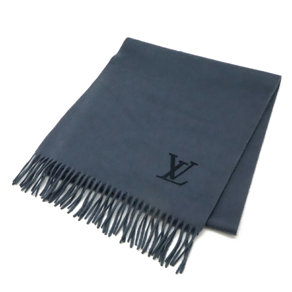 ルイヴィトン　LV 【美品】　マフラー　カシミヤ100 箱付き　エシャルプ　大判 ルイヴィトン LV 【美品】 マフラー カシミヤ100 箱付き エシャルプ