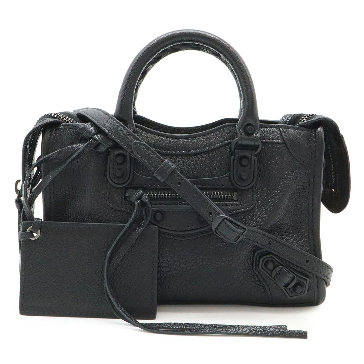 本日購入専用【超美品】バレンシアガ　シティクラッシック　ブラックレザーショルダー 本日購入専用【超美品】バレンシアガ シティクラッシック