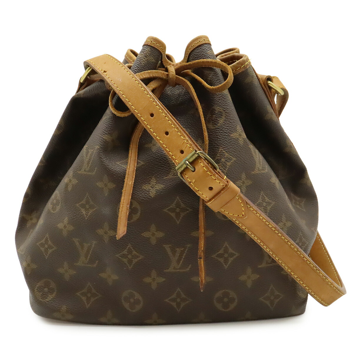 LOUIS VUITTON ルイ ヴィトン モノグラム プチノエ ショルダーバッグ セミショルダー ワンショルダー 肩掛け 巾着型 M42226 【中古】
