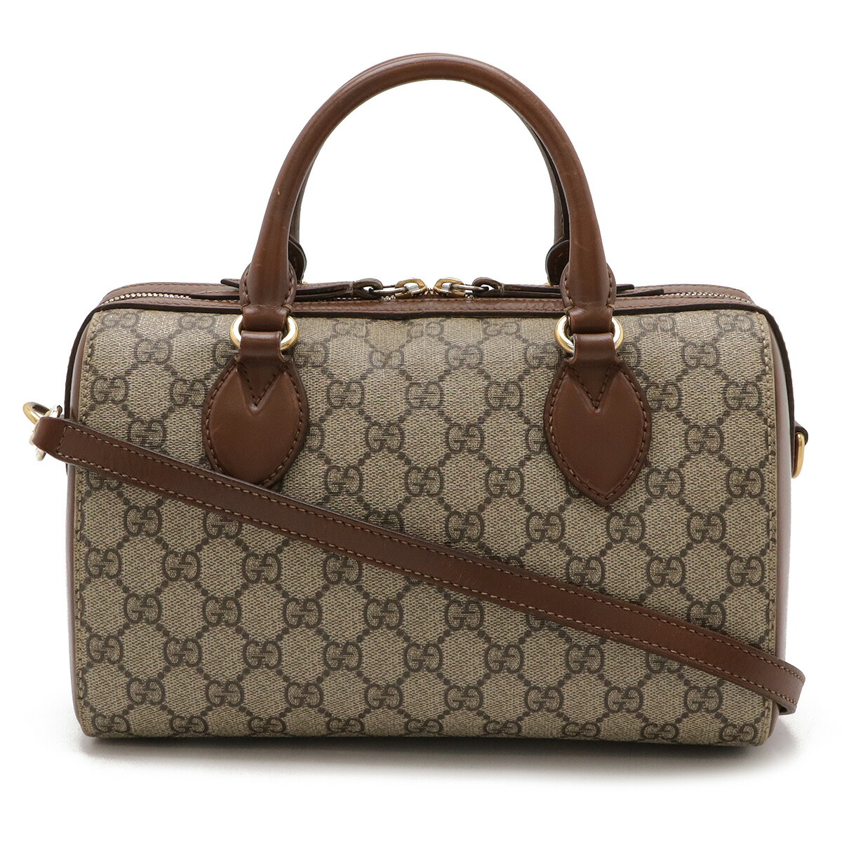 GUCCI グッチ　ボストンバッグ　GG柄　ブラウン　茶 楽天市場】GUCCI グッチ オールドグッチ GGプラス シェリー