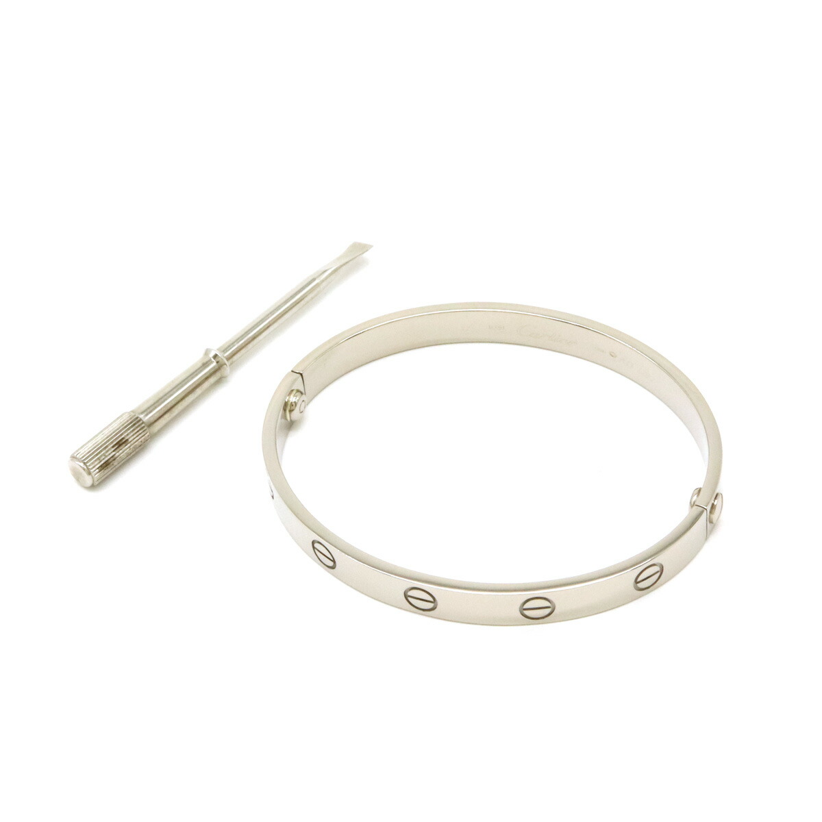カルティエ Cartier 750WG ラブブレス ゴールド 16旧型 楽天市場】カルティエ ラブブレス ドライバー付き 旧タイプ #16