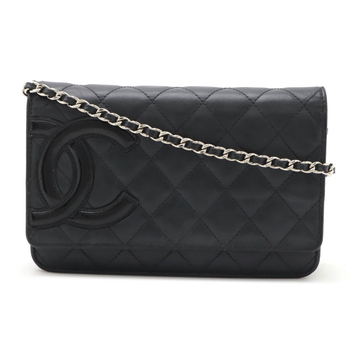 CHANEL ブラック パテントレザー 名刺入れ CHANEL シャネル 名刺入れ カードケース レディース ブラック