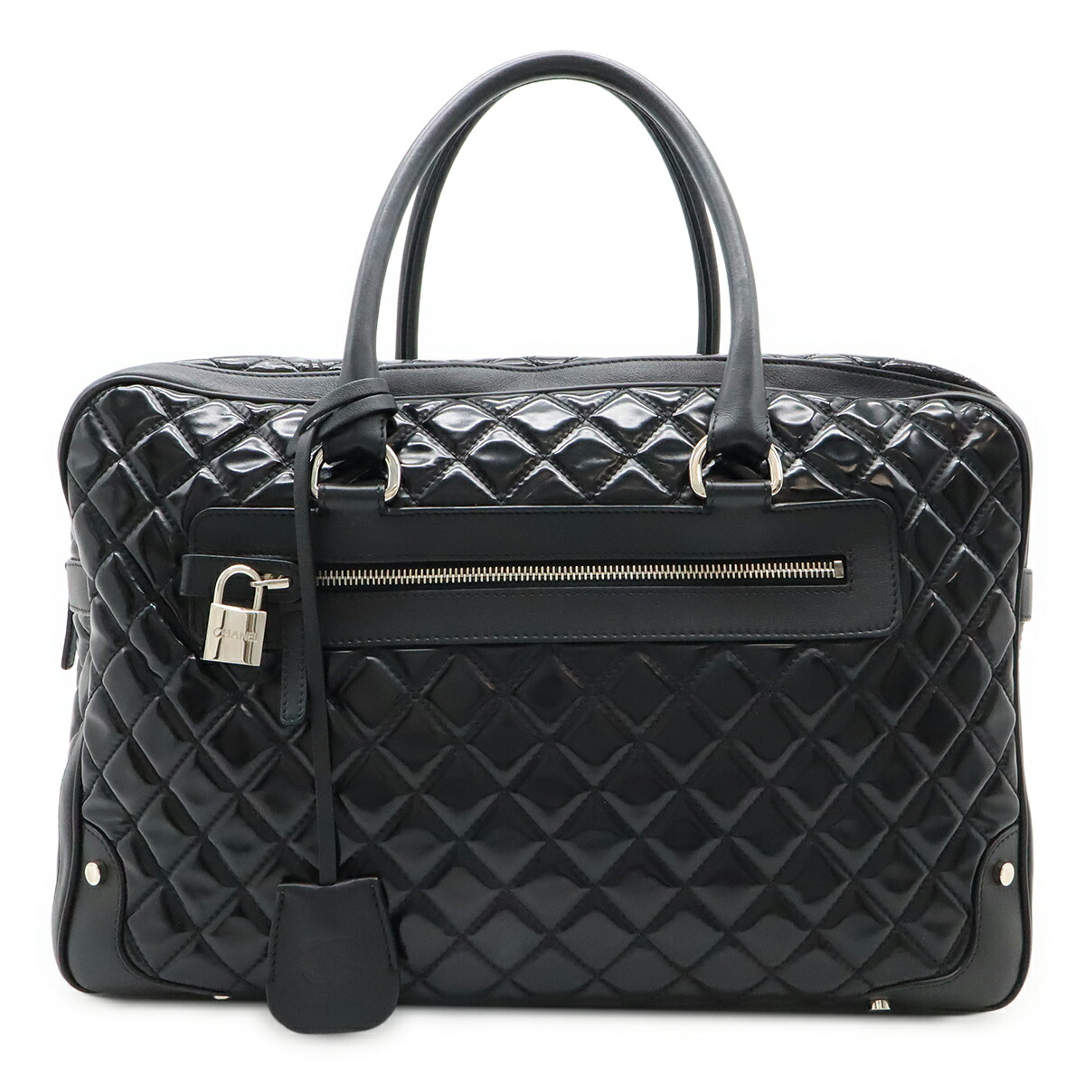 CHANEL ブラック パテントレザー ハンドバッグ 楽天市場】CHANEL シャネル ワイルドステッチ ココマーク トート