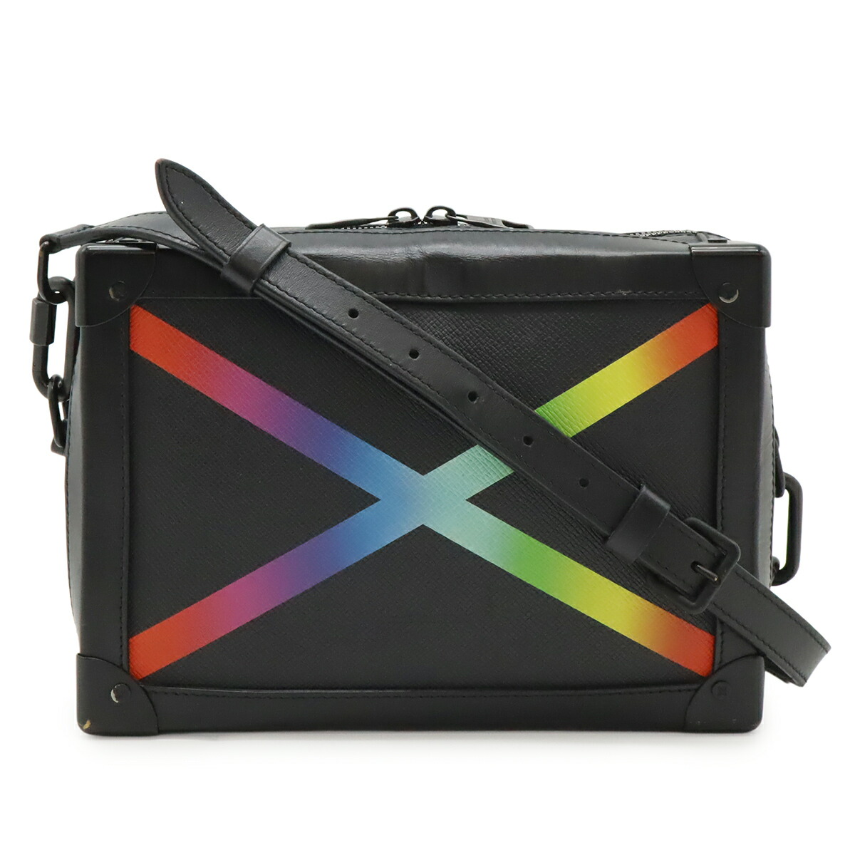 LOUIS VUITTON ルイ ヴィトン タイガレインボー ホンブルグ帽ブート ショルダーバッグ 2WAY ポシェット 曲がった掛け ノワール 黒 M30341 【中古】