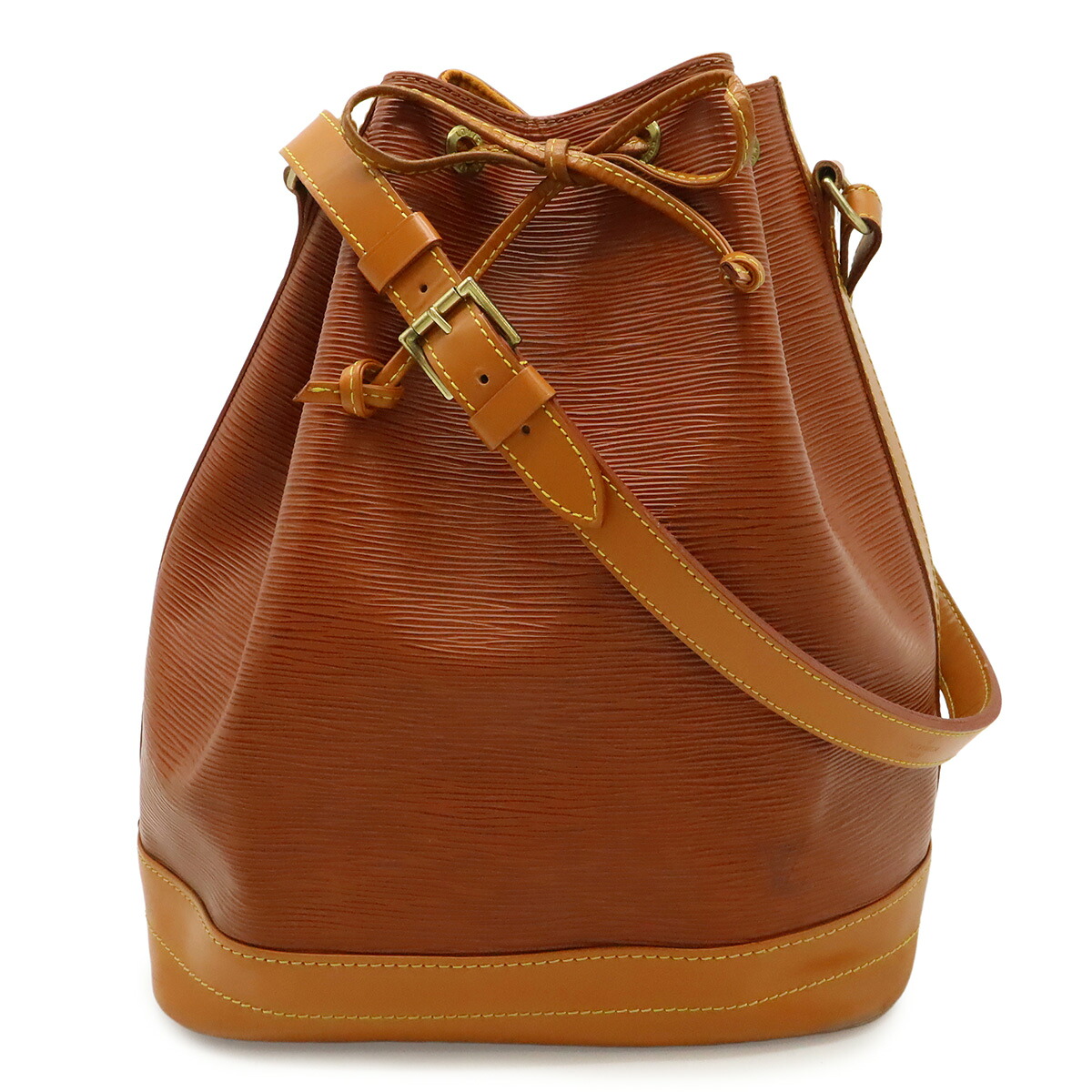 LOUIS VUITTON ルイ ヴィトン エピ ノエ 巾着 ショルダーバッグ ワンショルダー バイカラー レザー ケニアブラウン ジパングゴールド M44028 【中古】|ブルーミン/森田質店