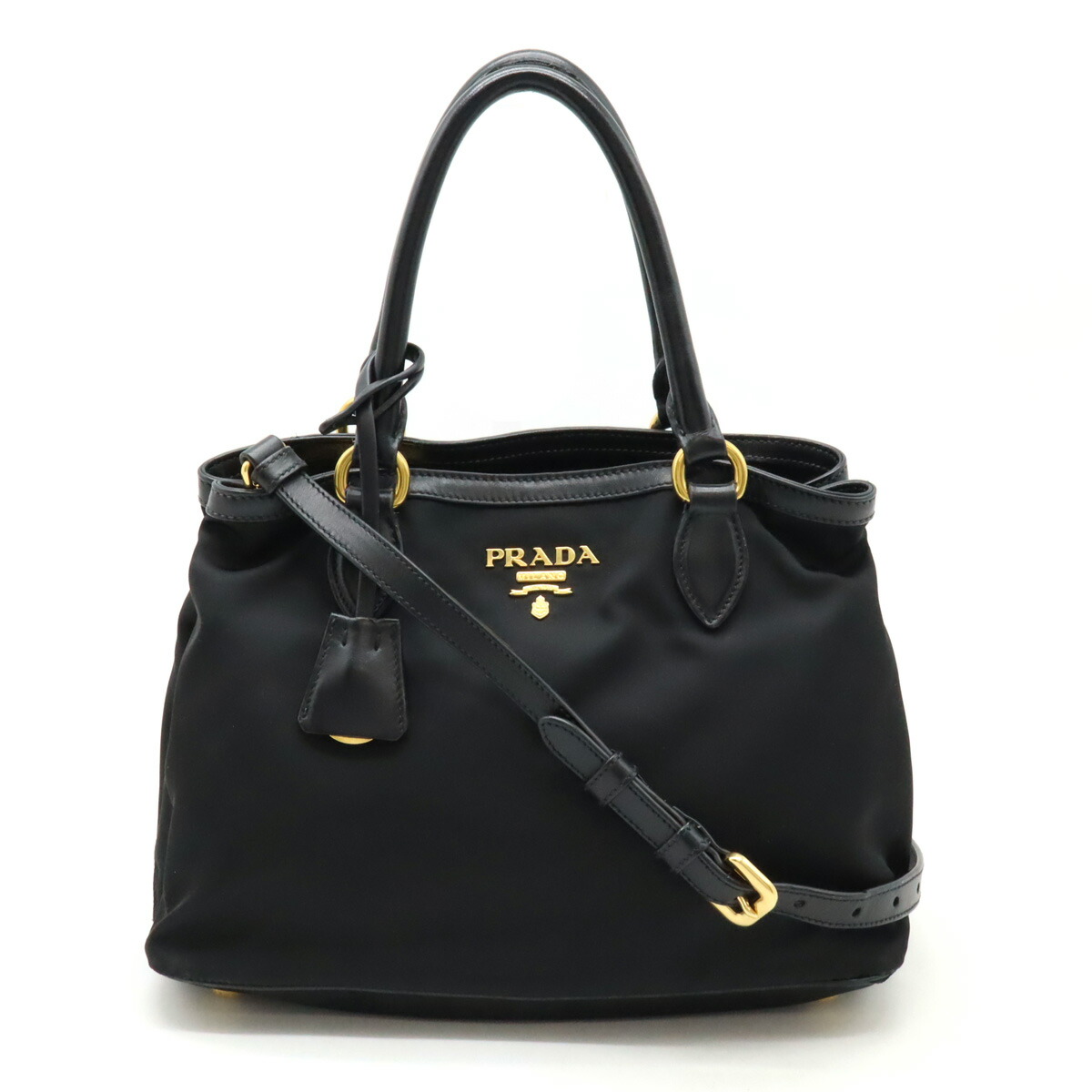 プラダ 1BH204 ナイロン 2way バッグ Prada Black Tessuto Nylon 2005 Re-Edition Shoulder Bag