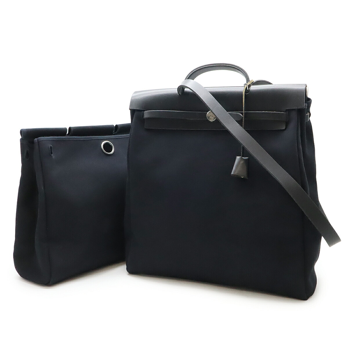 エルメス　エールバッグ　黒　 替えバッグのみ　美品 新品同様 HERMES エルメス エールバッグ カバス GM 替えバッグ