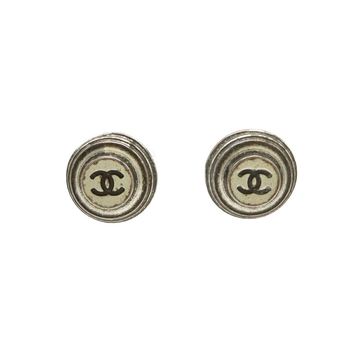 【ユウ様】CHANEL シャネル　ピアス　丸　ココマーク　ヴィンテージ CHANEL】シャネル ヴィンテージ ロゴ ピアス CCマーク (CHANEL