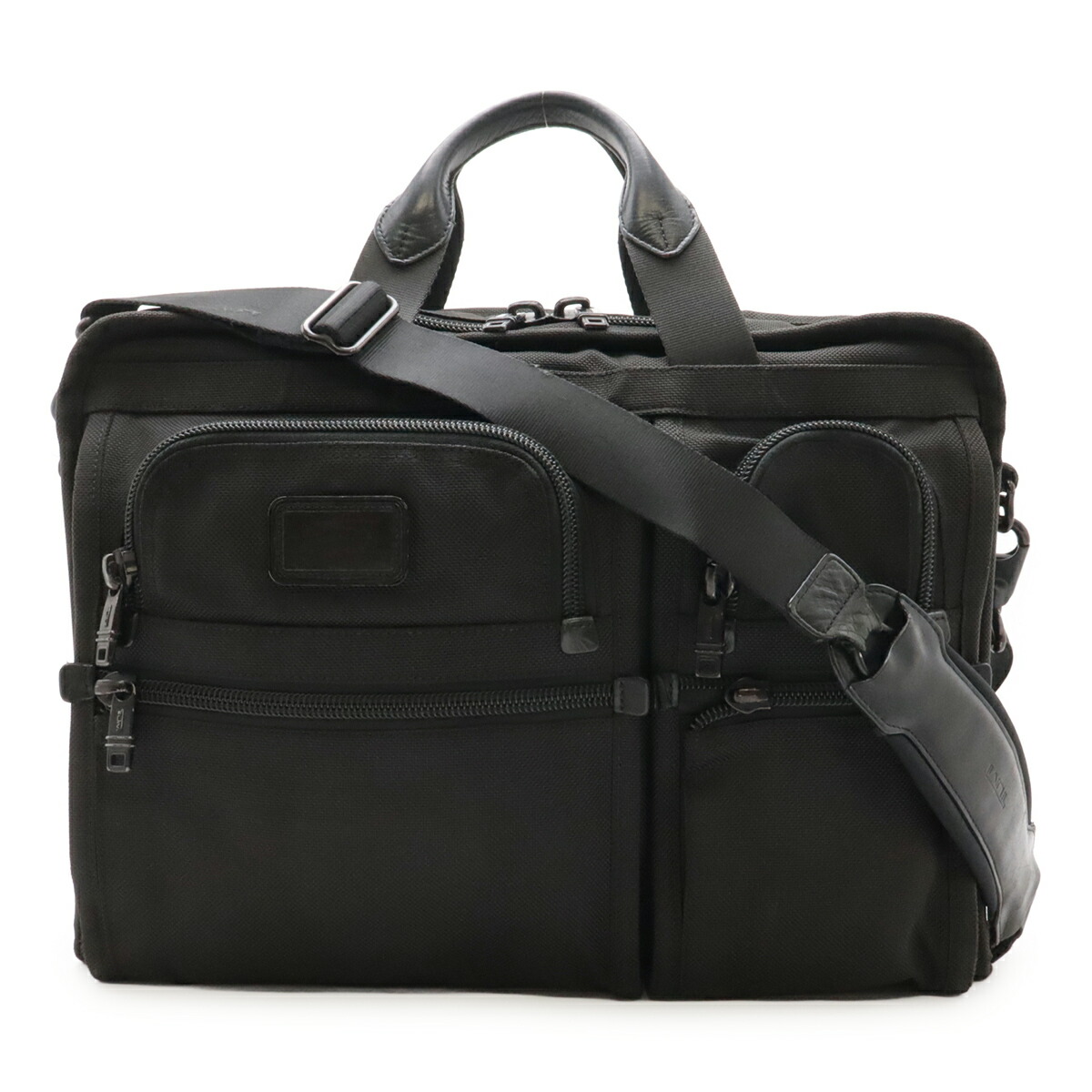 TUMI トゥミ パウダーコンパクト ラージ 映写幕 電子計算機 ブリーフ入れもの 商行為御徒面子 2WAY ショルダーバッグ ナイロン 黒いこと 黒 26114DH 【中古】