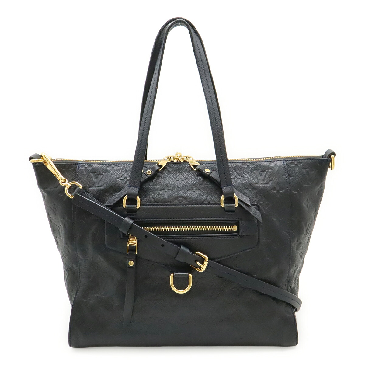 LOUIS VUITTON ルイ ヴィトン モノグラムアンプラント ルミニューズPM トートバッグ 2WAY ショルダーバッグ レザー アンフィニ 濃紺 M93410 【中古】｜ブルーミン／森田質店