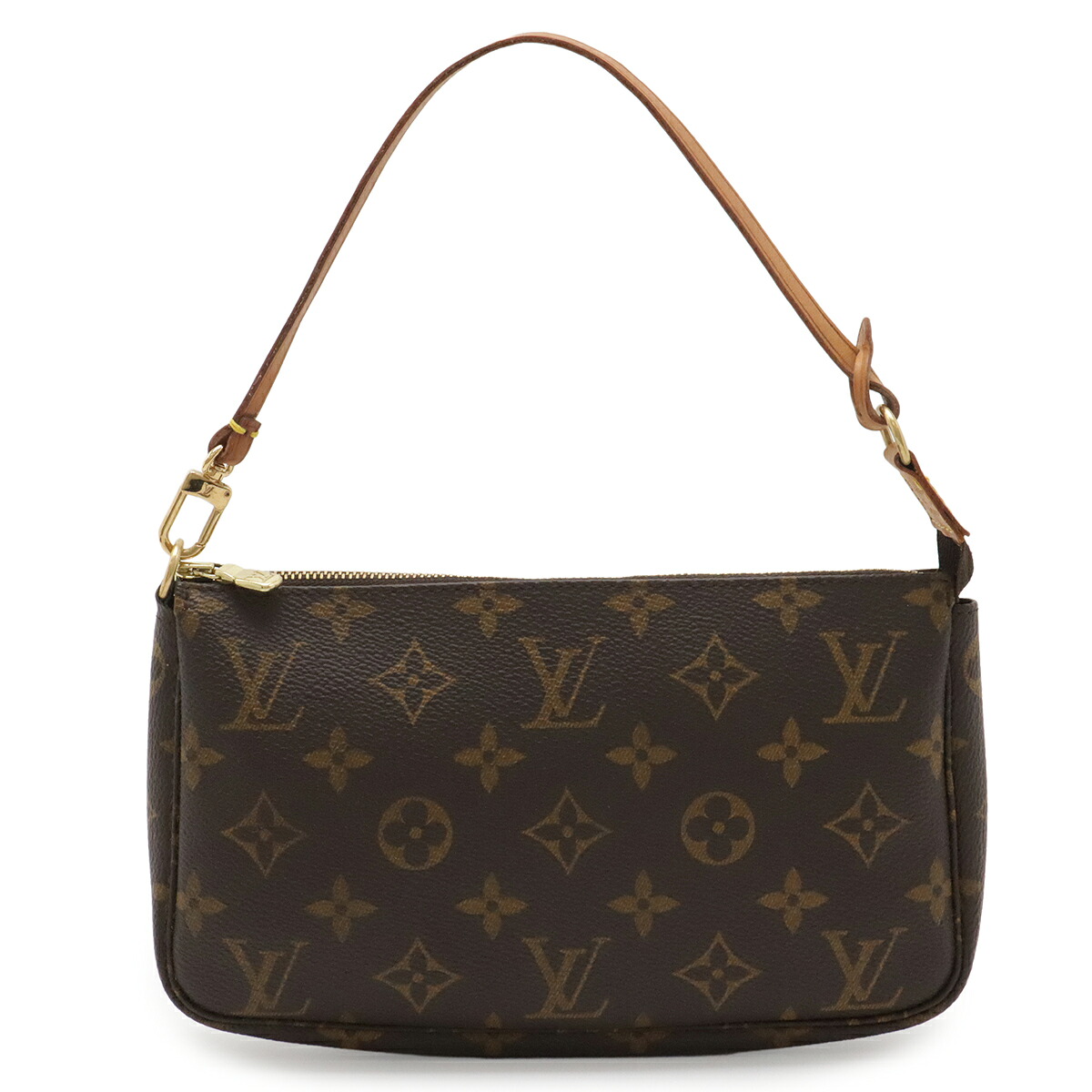 LOUIS VUITTON ルイ ヴィトン モノグラム ポシェット アクセソワール 添え物合財袋 ハンドバック 寄り合い御徒面子 M51980 【中古】