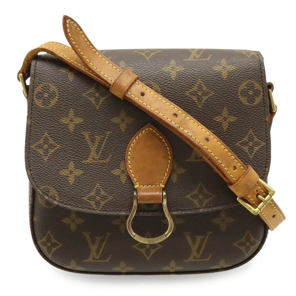 LOUIS VUITTON ルイ ヴィトン モノグラム サンクルーMM サンクルー18 ショルダーバッグ ポシェット 曲がった掛け M51243 【中古】