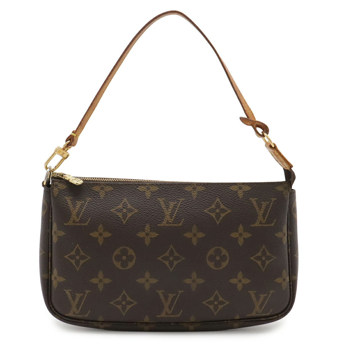 LOUIS VUITTON ルイ ヴィトン モノグラム ポシェット アクセソワール 添え物合財袋 ハンドバック 寄り合い御徒面子 M51980 【中古】