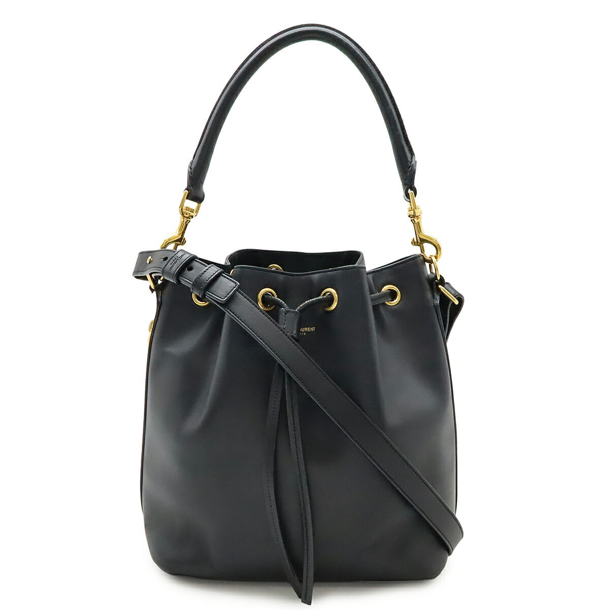 ビンテージ　イヴサンローラン　ネイビー×白　2way バッグ ビンテージ イヴサンローラン ネイビー×白 2way バッグ