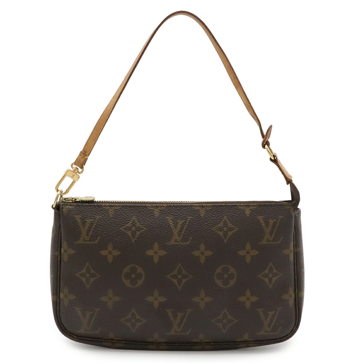 LOUIS VUITTON ルイ ヴィトン モノグラム ポシェット アクセソワール 添え物合財袋 ハンドバック 寄り合い御徒面子 M51980 【中古】