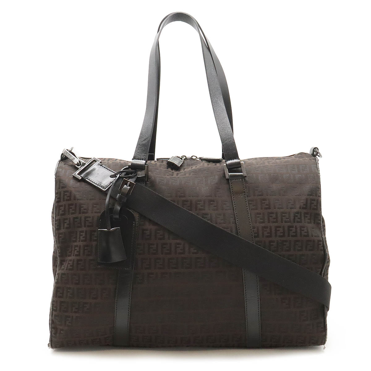 FENDI フェンディ チェック柄 ボストン 12450853_1.jpg