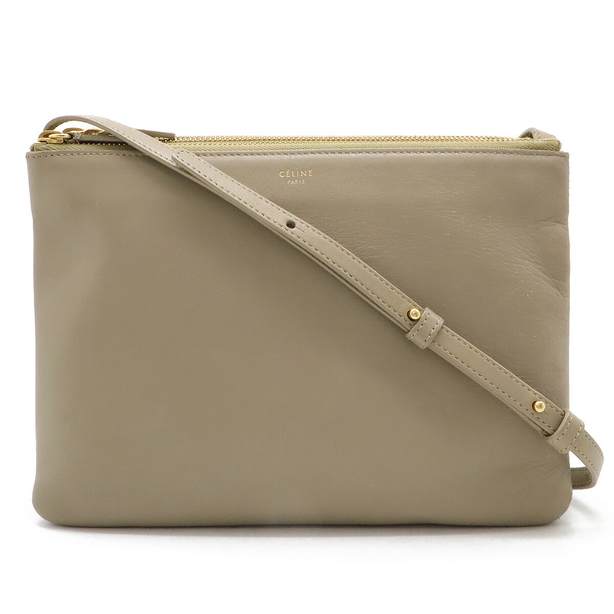 楽天市場】CELINE セリーヌ トリオ ラージ ショルダーバッグ 斜め掛け