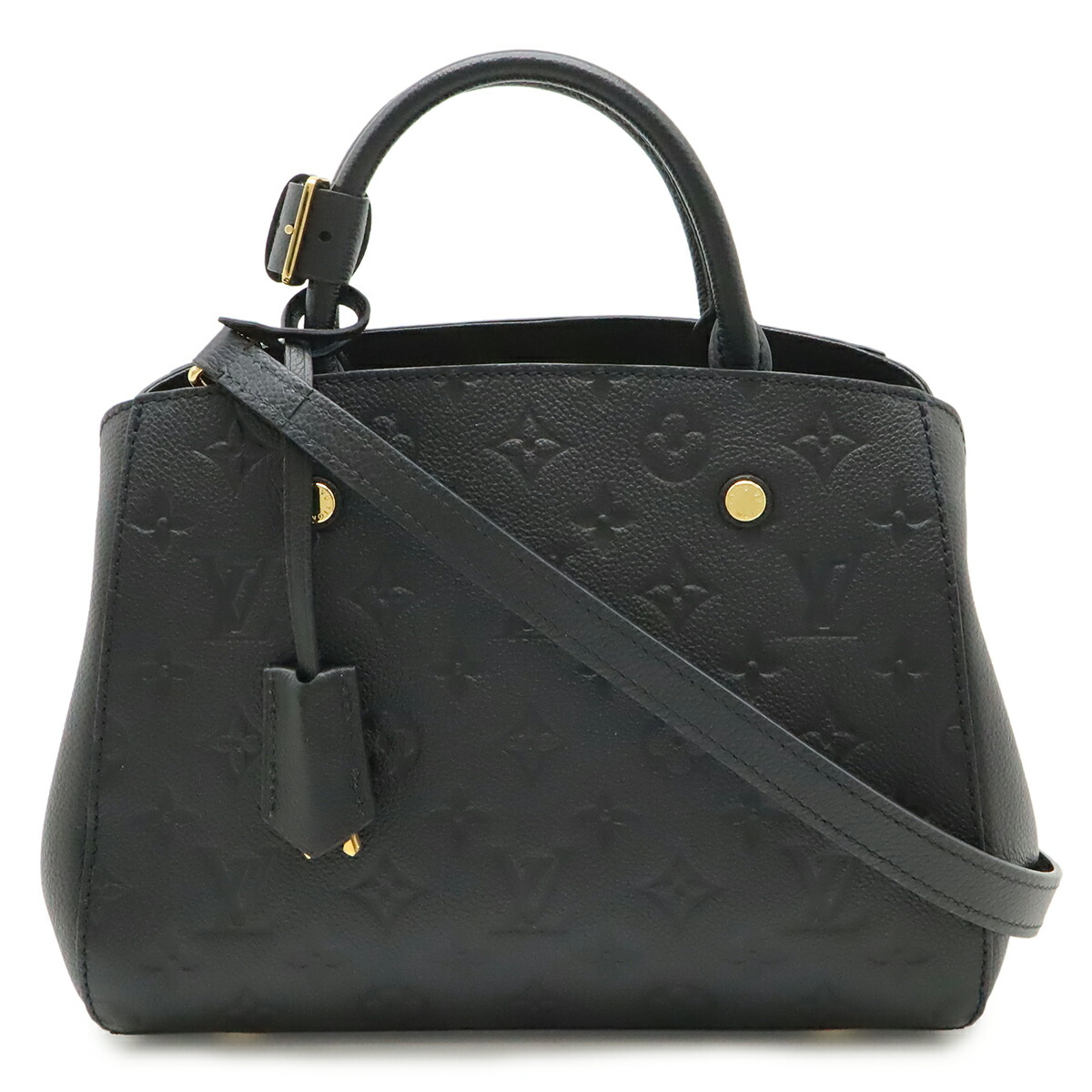 LOUIS VUITTON ルイ ヴィトン モノグラムアンプラント モンテーニュBB ハンドバッグ 2WAY ショルダーバッグ ノワール 黒 ブラック M41053 【中古】