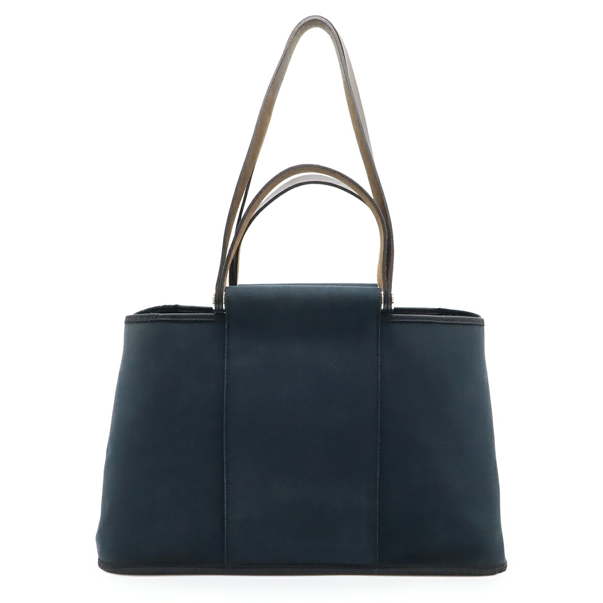 HERMES エルメス カバックエランPM トートバッグ ハンドバック 2WAY ショルダーバッグ 肩かけ トワルオフィシエ なめし革 黒いこと 黒 □N目じるし 【中古】