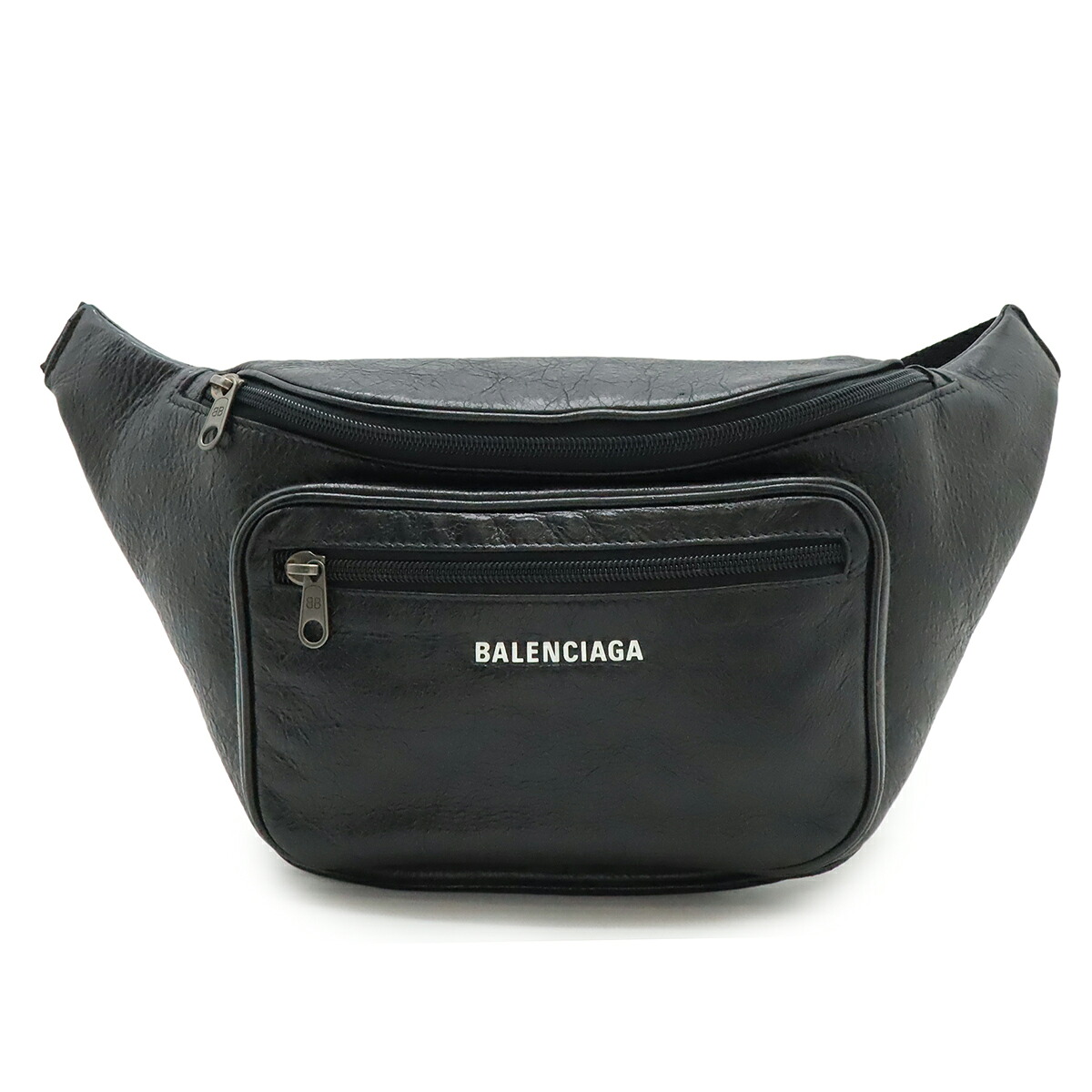 BALENCIAGA バレンシアガ エクスクルーシブライン エクスプローラー ベルトバッグ ウエストポーチ ボディバッグ レザー ブラック 黒 529550 【中古】｜ブルーミン／森田質店 54,800円
