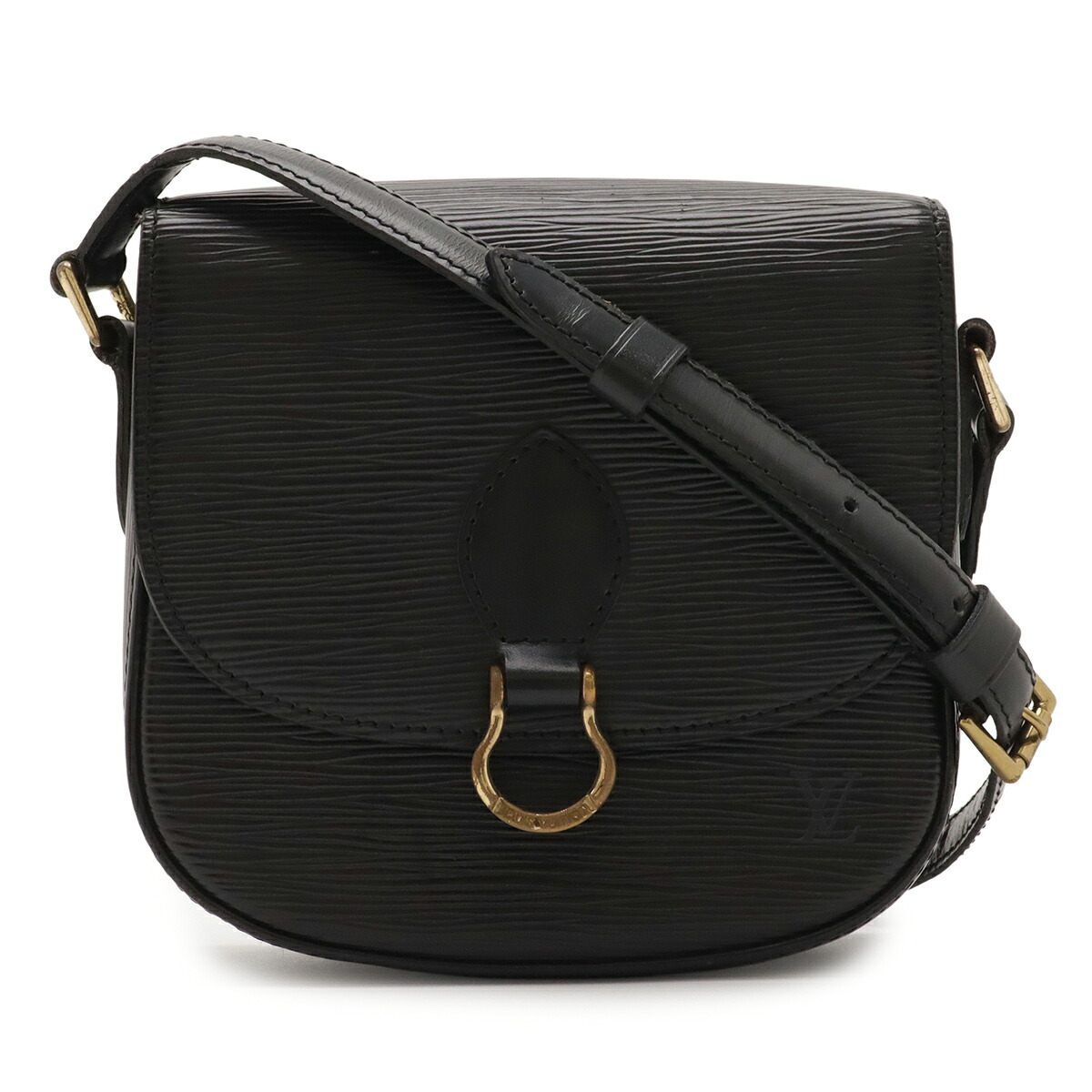 LOUIS VUITTON ルイ ヴィトン エピ ミニサンクルー ショルダーバッグ ポシェット 斜め掛け レザー ノワール 黒 ブラック ゴールド金具 M52212 【中古】