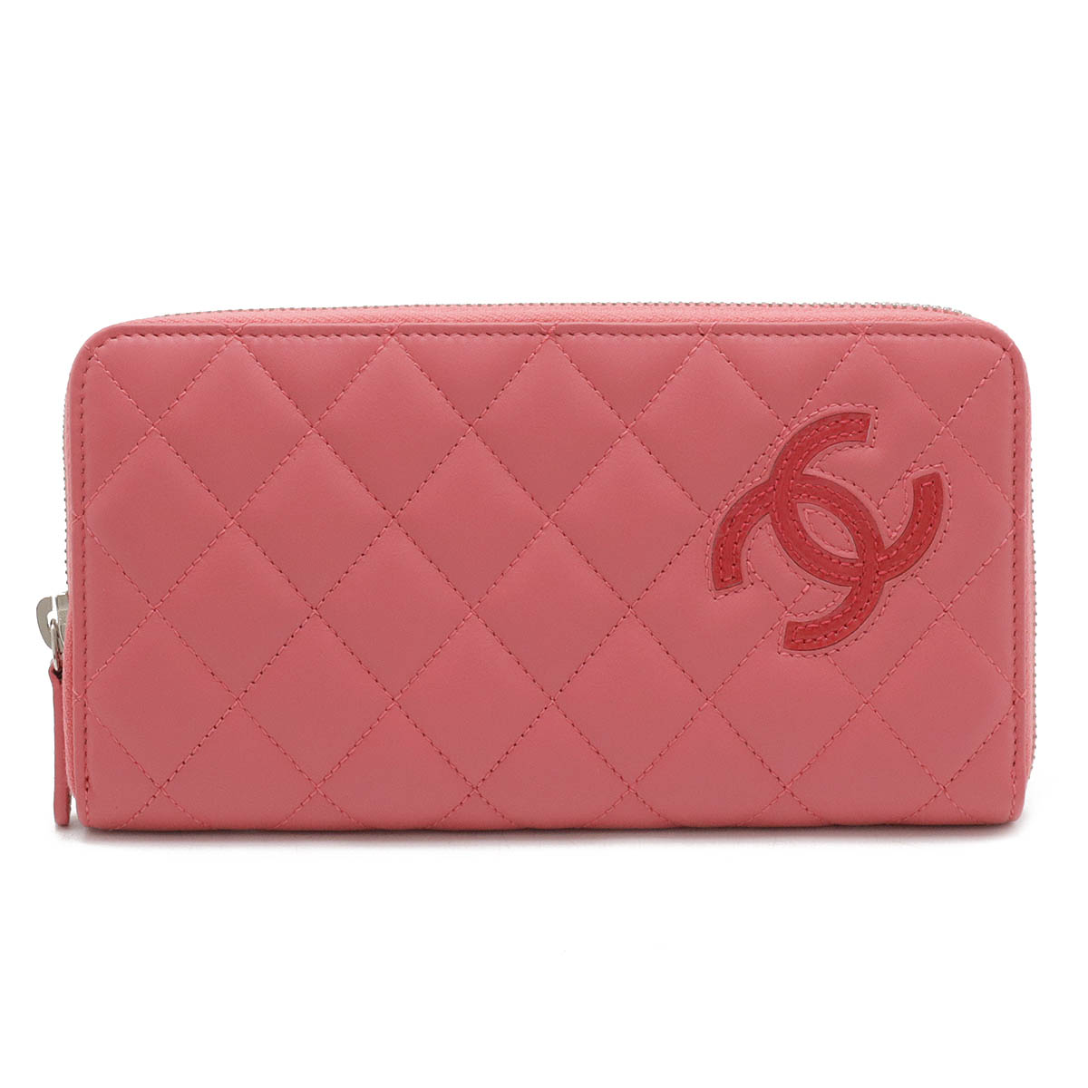 CHANEL シャネル Vステッチ ココマーク ラウンドファスナー 長財布 キルティング ラムスキン レザー ピンク シルバー金具 A82258 楽天市場】CHANEL シャネル Vステッチ ココマーク ラウンドファスナー