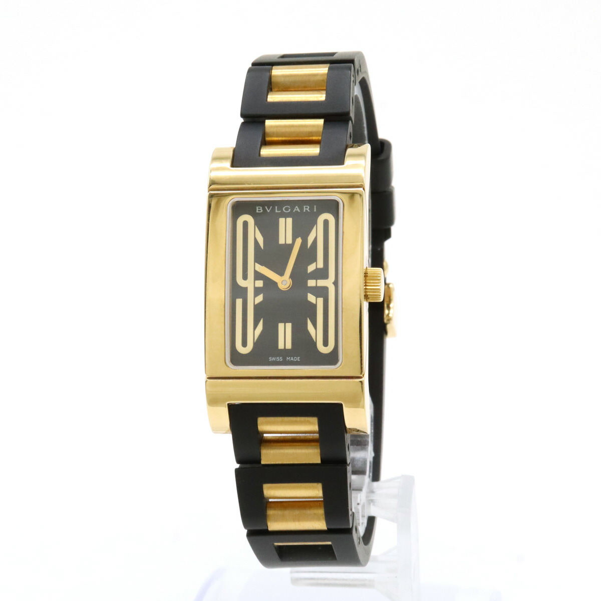 【稼働品】ブルガリ■レッタンゴロ　レディースウォッチ BVLGARI - 【稼働品】ブルガリ□レッタンゴロ レディース