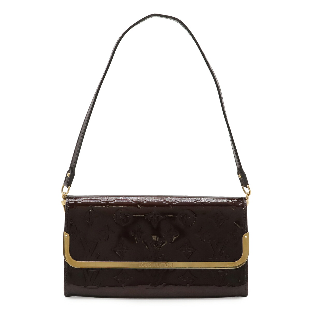 LOUIS VUITTON ルイ ヴィトン モノグラムヴェルニ ロスモアMM ショルダーバッグ 2WAY クラッチバッグ アマラント ブラウン系 M91548 【中古】｜ブルーミン／森田質店
