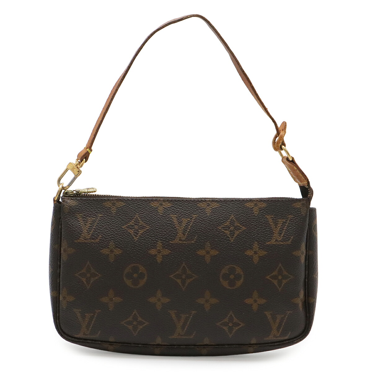 LOUIS VUITTON ルイ ヴィトン モノグラム ポシェット アクセソワール 添え物合財袋 ハンドバック 寄り合い御徒面子 M51980 【中古】