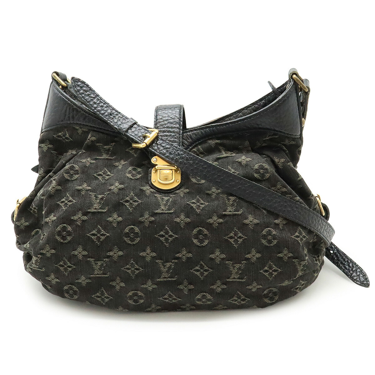 Louis Vuitton モノグラムデニム　スライトリー　グレー　M95834 ルイヴィトン モノグラムデニム スライトリー ショルダーバッグ